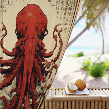 Asian Octopus - Window Curtains (1 Piece)